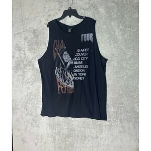 Torrid Cupid Band T-Shirt Size 3X Black Sleeveless Music Festival Grunge